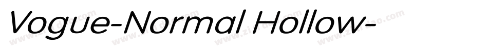 Vogue-Normal Hollow字体转换
